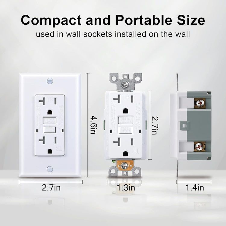 No. 1 - 3GRACE 20 Amp GFCI Outlet - 5