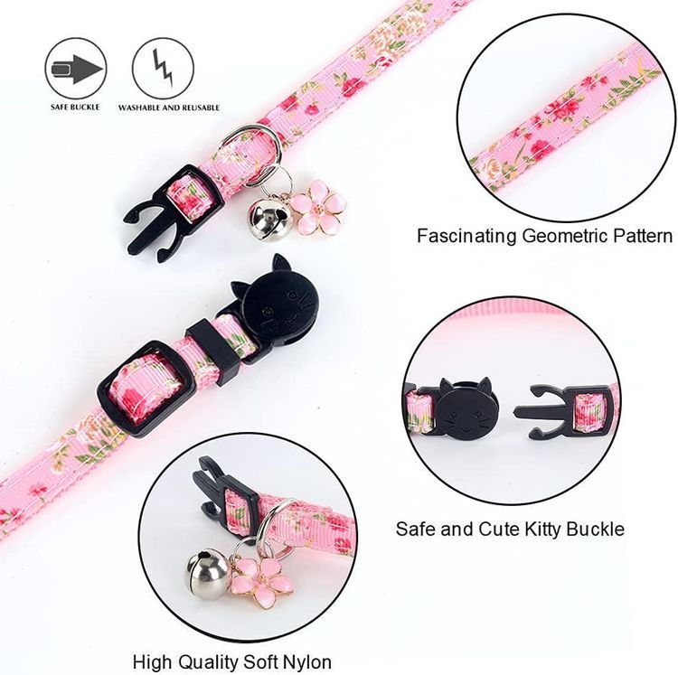 No. 6 - Yizepet Cat Collar Accessories - 3