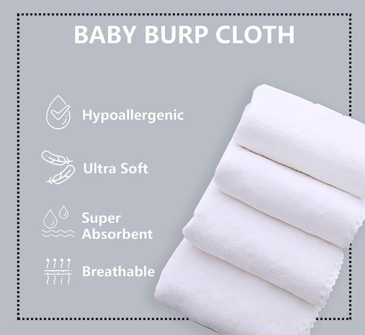 No. 9 - 8 Pack Large Burp Cloths - 2