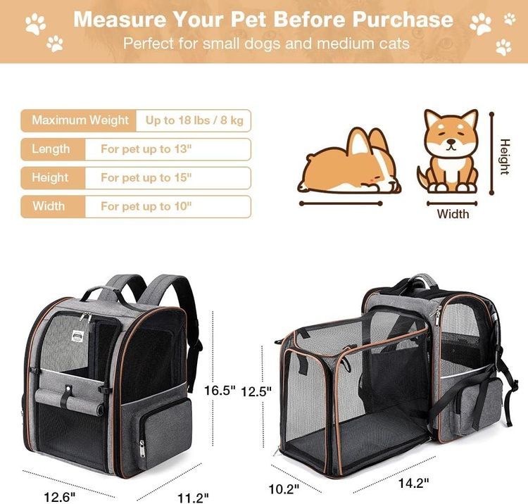 No. 9 - Lekebobor Large Cat Backpack Carrier - 2