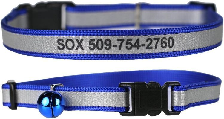 No. 4 - GoTags Personalized Safety Reflective Cat Collar - 5