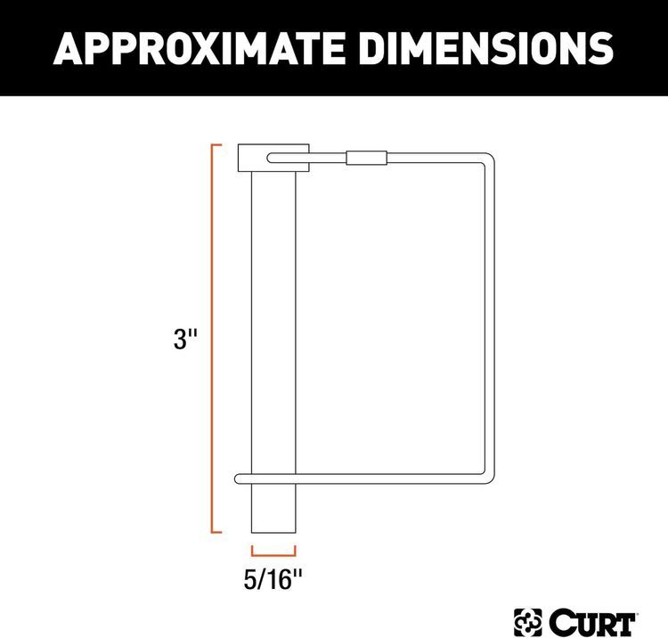 No. 3 - CURT 5/16" Safety Pin - 2