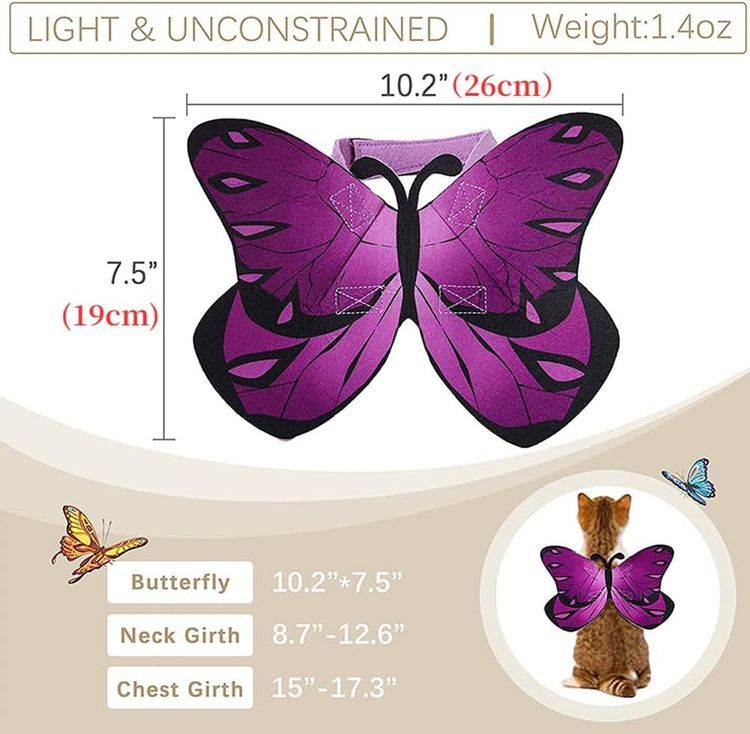 No. 9 - Cat Dog Butterfly Costume Wings - 3