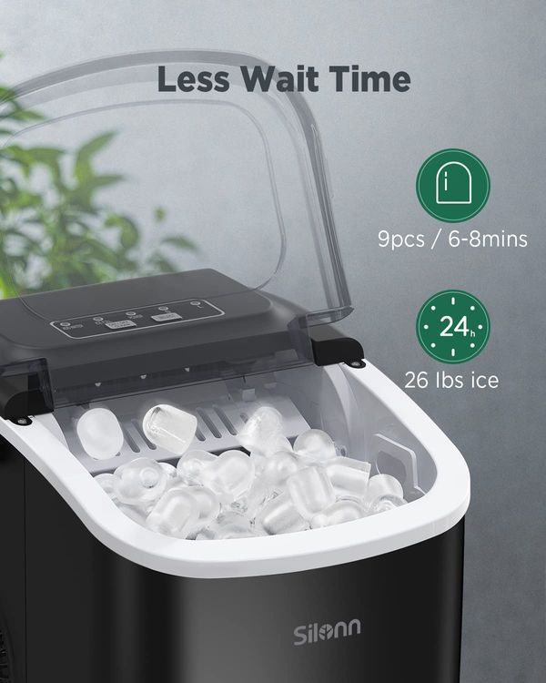 No. 6 - Silonn Countertop Ice Maker - 2