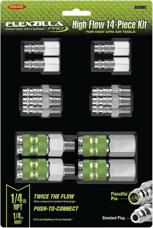 No. 2 - Flexzilla Pro High Flow Coupler & Plug Kit - 2