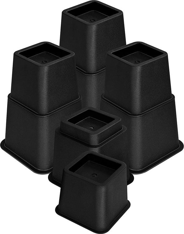 No. 1 - Utopia Bedding Adjustable Bed Furniture Risers - 1