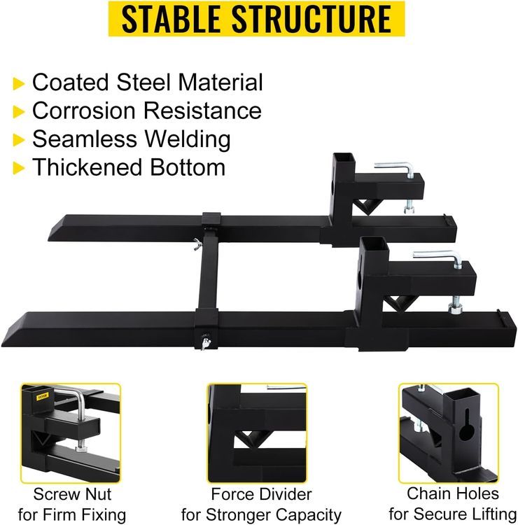 No. 8 - VEVOR Skid-Steer Pallet Forks - 5