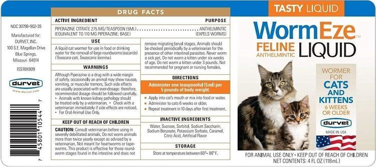 No. 9 - Durvet Cat Wormer Liquid - 2