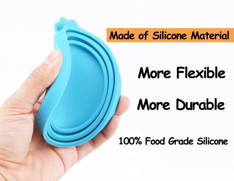 No. 3 - Comtim Pet Food Can Cover Silicone Can Lids - 4