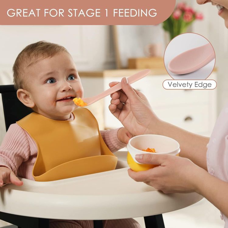 No. 5 - NETANY Baby Silicone Spoons - 5