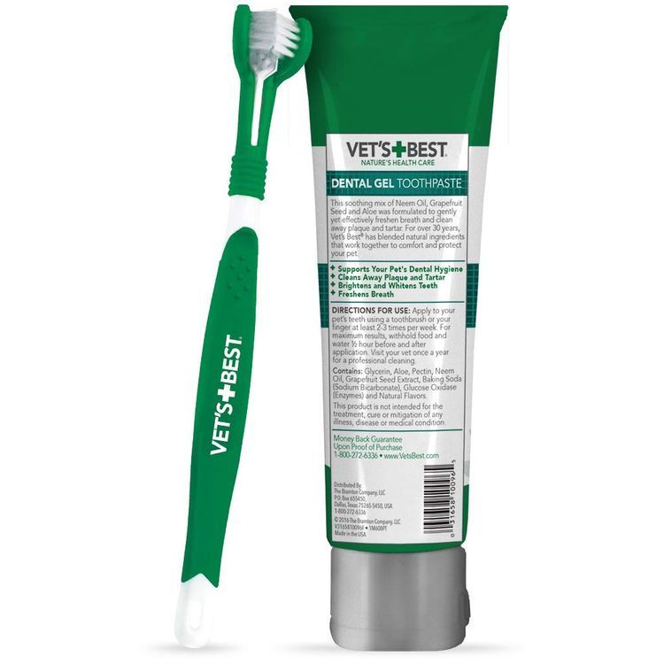 No. 1 - Vet's Best Dog Toothbrush & Enzymatic Toothpaste Kit - 2