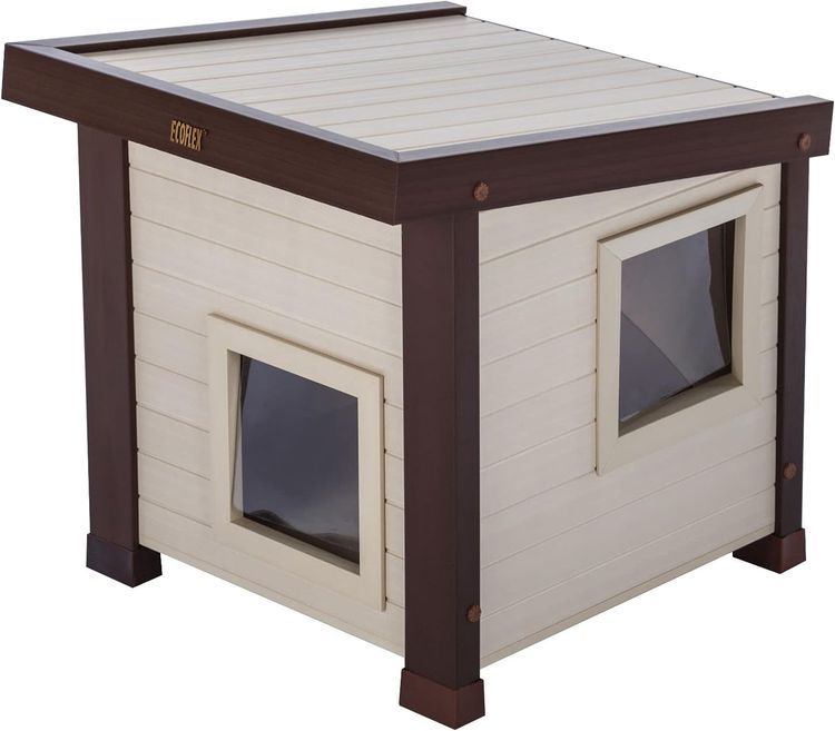 No. 7 - New Age Pet ECTH350 ecoFLEX Albany Outdoor Feral Cat House - 1