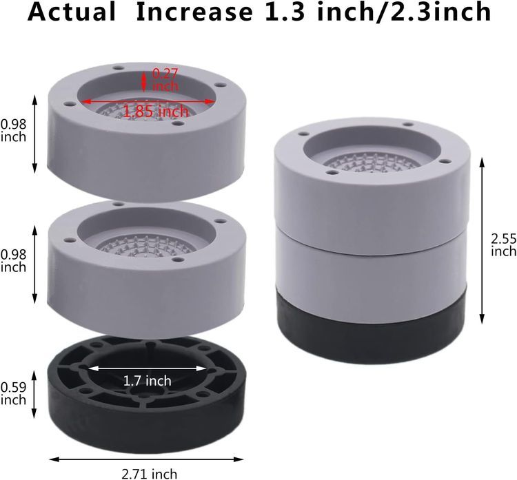 No. 7 - HANIHUA Round Bed Risers - 3