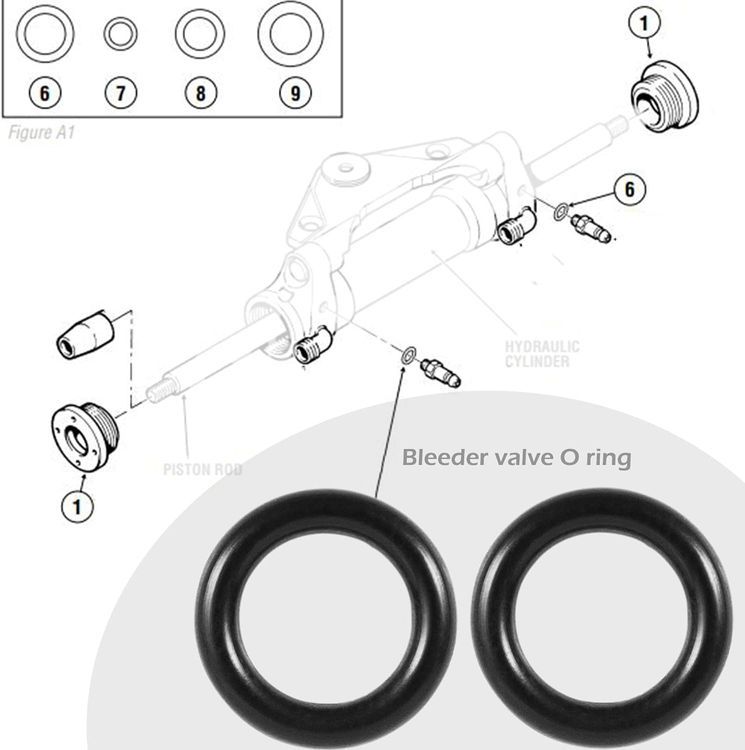 No. 2 - Yoursme Power Steering Power Cylinder Kit - 5