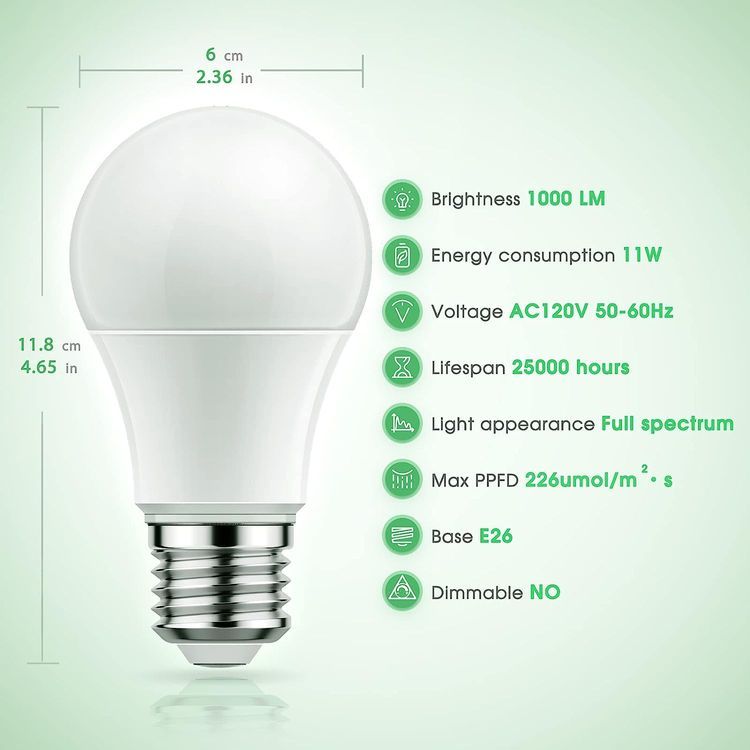 No. 2 - Briignite Grow Light Bulbs - 5