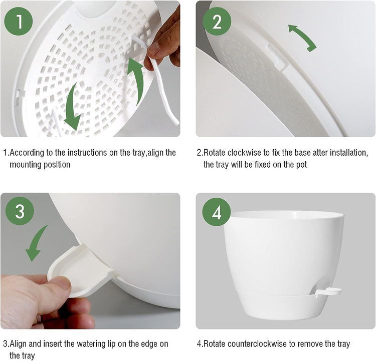 No. 4 - Plastic Self Watering Plant Pots - 5