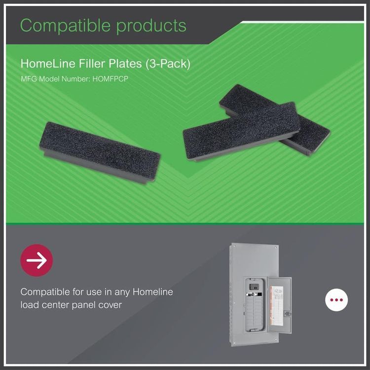 No. 9 - Square D Homeline Filler Plates - 3