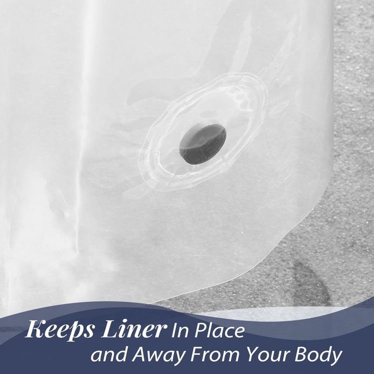 No. 2 - LOVTEX Clear Shower Curtain Liner - 3