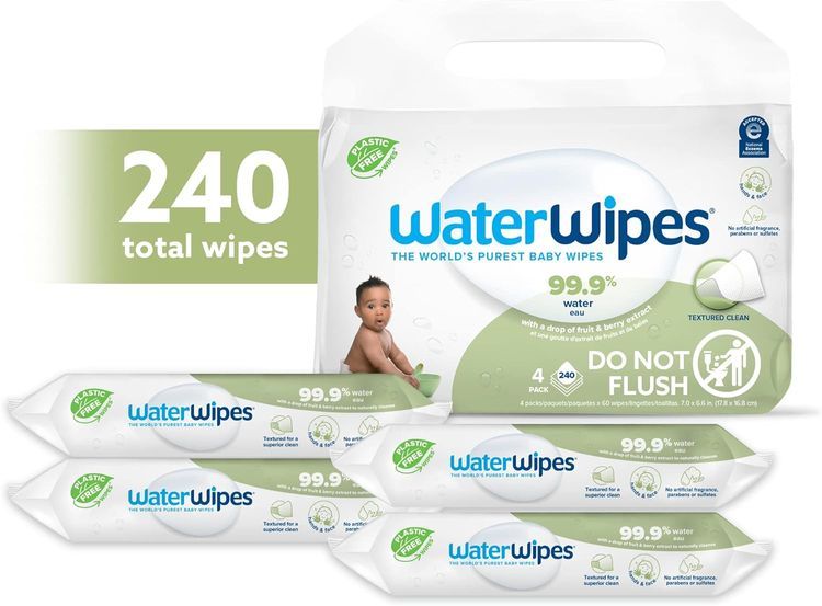 No. 7 - WaterWipes Plastic-Free Textured Clean, Toddler & Baby Wipes - 3