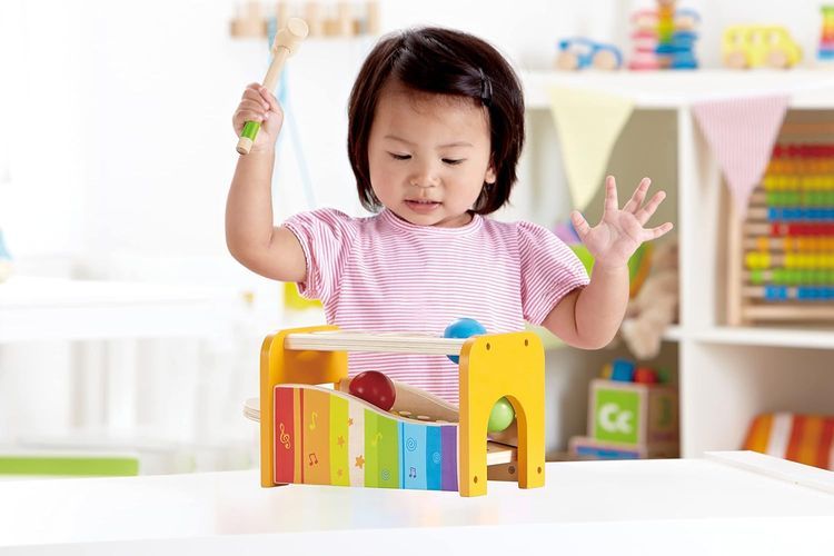 No. 7 - Hape Pound & Tap Bench with Slide Out Xylophone - 4