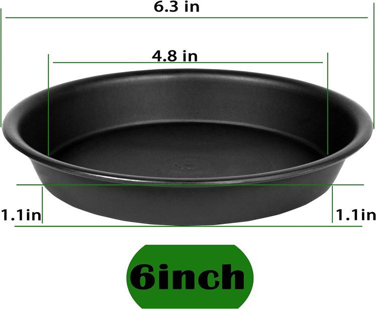 No. 2 - Bleuhome 6 Pack Plant Saucer Tray - 2