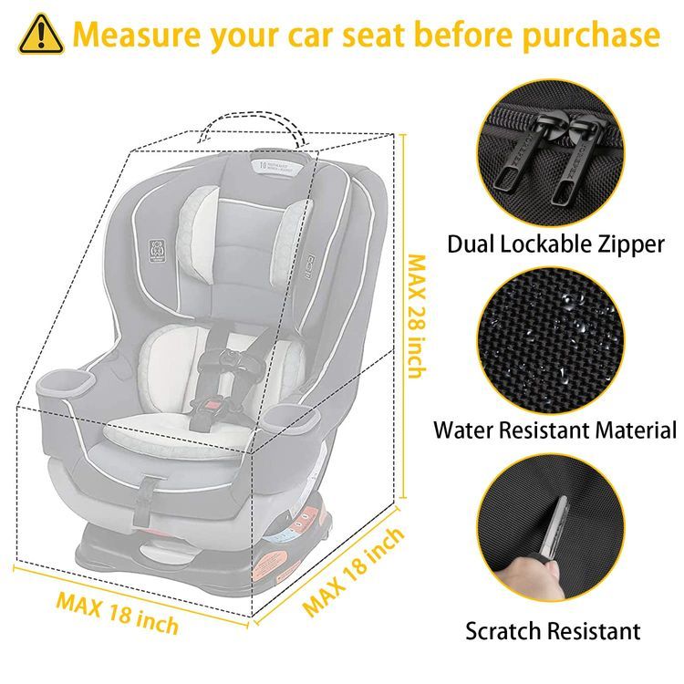 No. 3 - YOREPEK Car Seat Travel Bag - 2