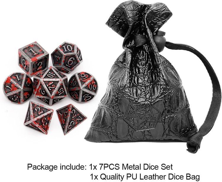 No. 5 - Haxtec Bloodstained DND Dice Set - 2