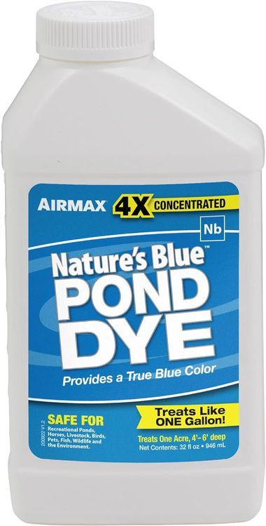 No. 9 - Airmax 4X Concentrated Nature's Blue Liquid Pond Dye, Treats Like 1 Gallon, Ecofriendly - 1