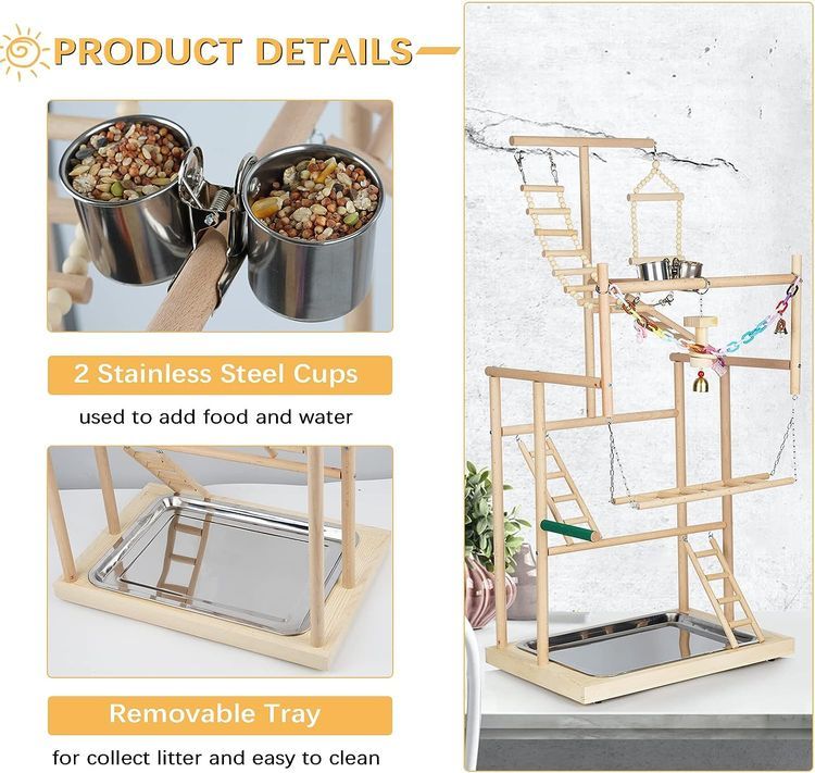 No. 5 - Ibnotuiy Bird Perch Stand - 4