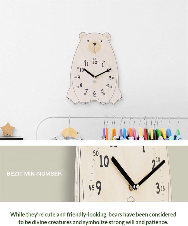 No. 6 - BEZIT Nursery Wall Clock - 4