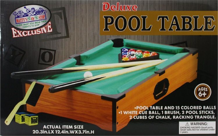 No. 10 - Matty's Toy Stop Deluxe 20" Table Top Pool Table - 5