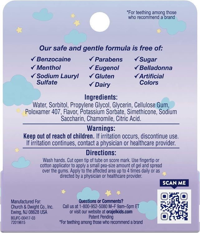 No. 7 - Orajel Baby Drug-Free Nighttime Cooling Gel - 2