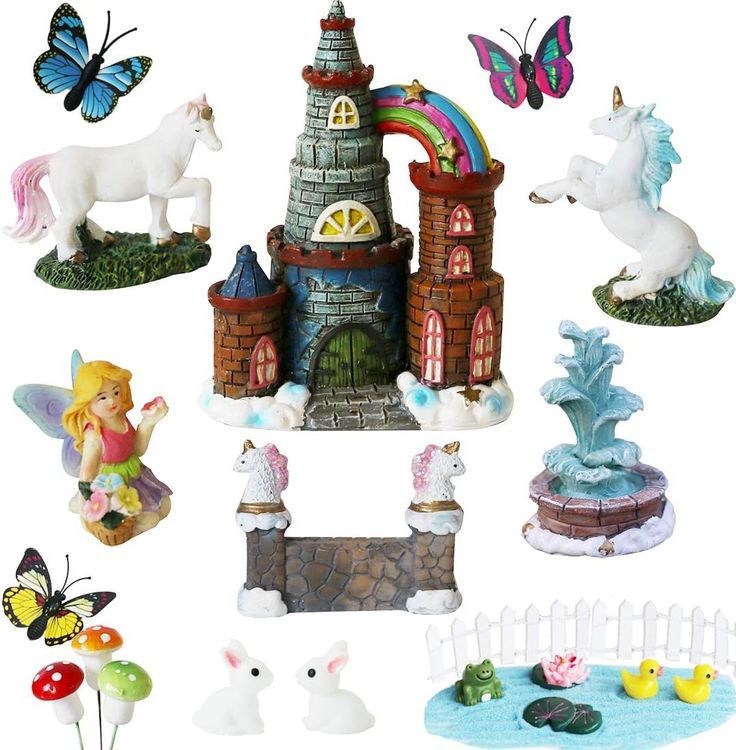 No. 9 - Unicorn Fairy Garden Accessories - 1