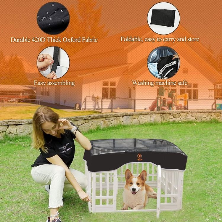 No. 8 - Dog Playpen Mesh Top Cover - 5