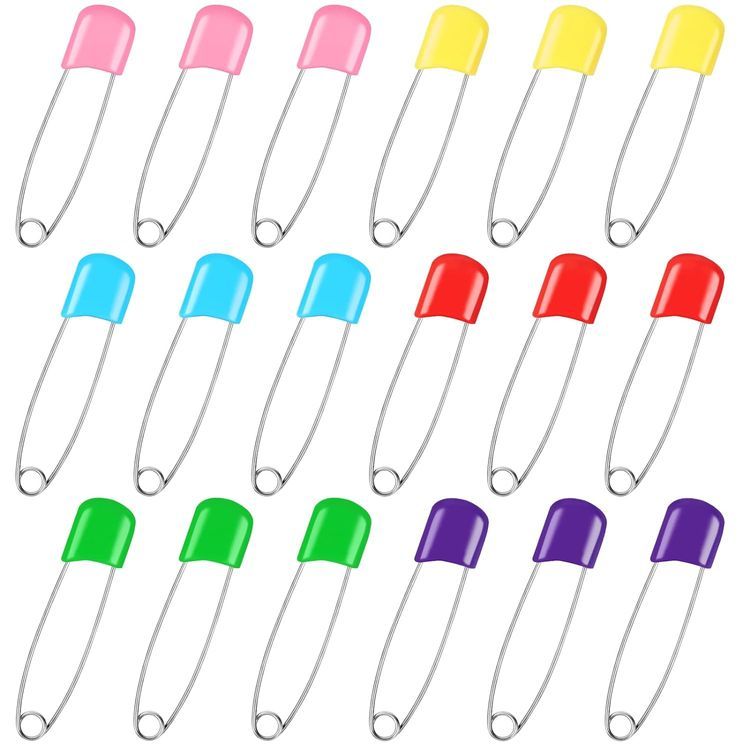 No. 4 - 100 Pcs Diaper Pins - 1