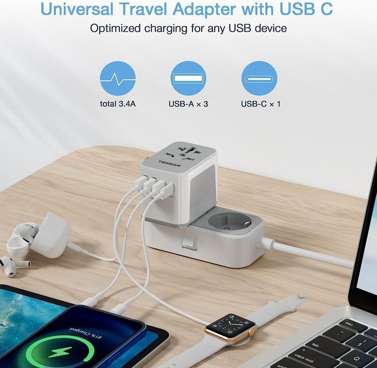 No. 8 - TESSAN Universal Power Adapter - 3