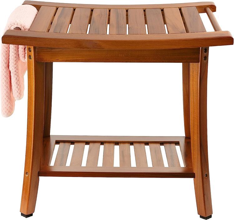 No. 6 - Teak Shower Bench - 1