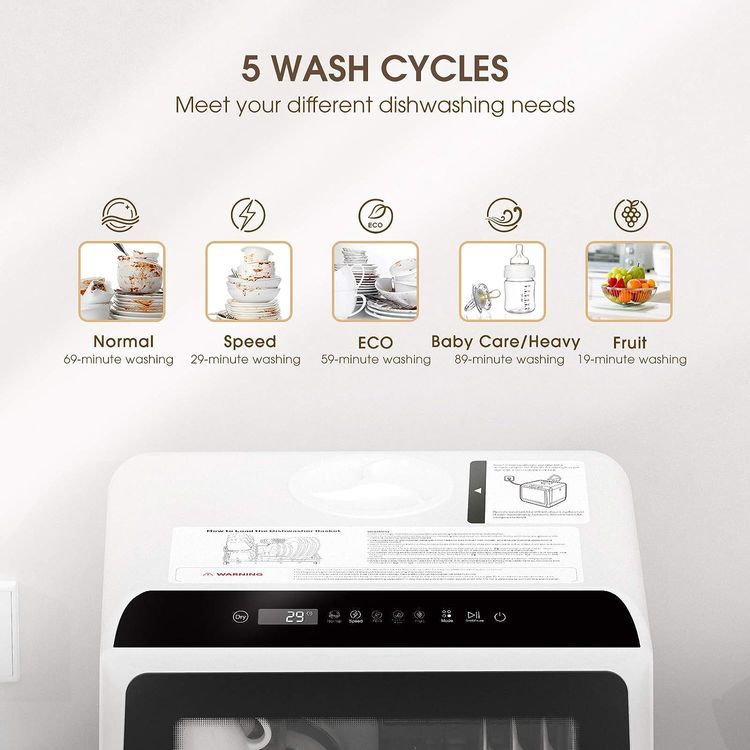 No. 5 - NOVETE Portable Countertop Dishwashers - 2