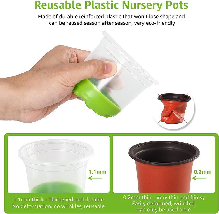 No. 10 - MIXC 4 Inch Nursery Pots - 4