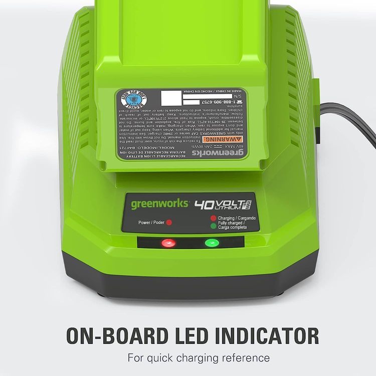 No. 6 - Greenworks G-MAX 40V Lithium-Ion Battery Charger - 3