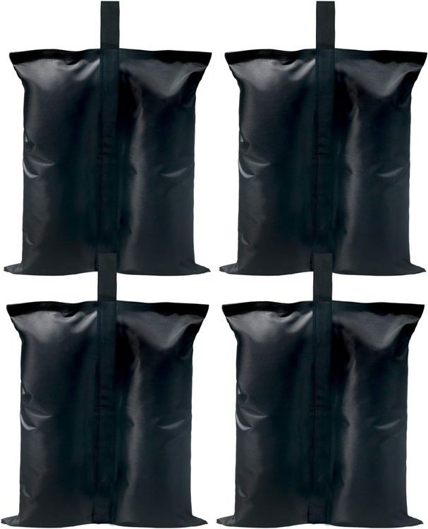 No. 6 - ABCCANOPY Canopy Weights 150 LBS Gazebo Tent Sand Bags,4pcs-Pack (Black) - 1