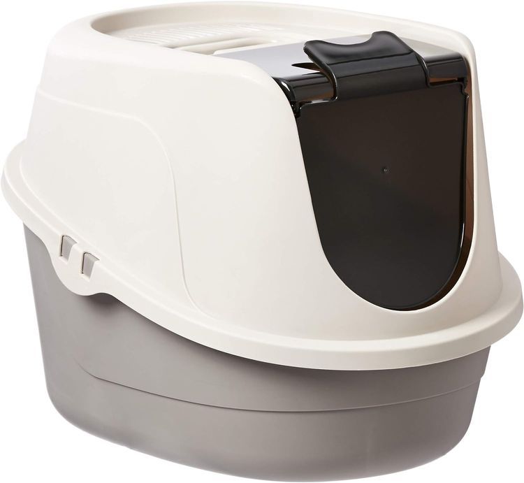 No. 9 - Amazon Basics No-Mess Hooded Cat Litter Box - 1