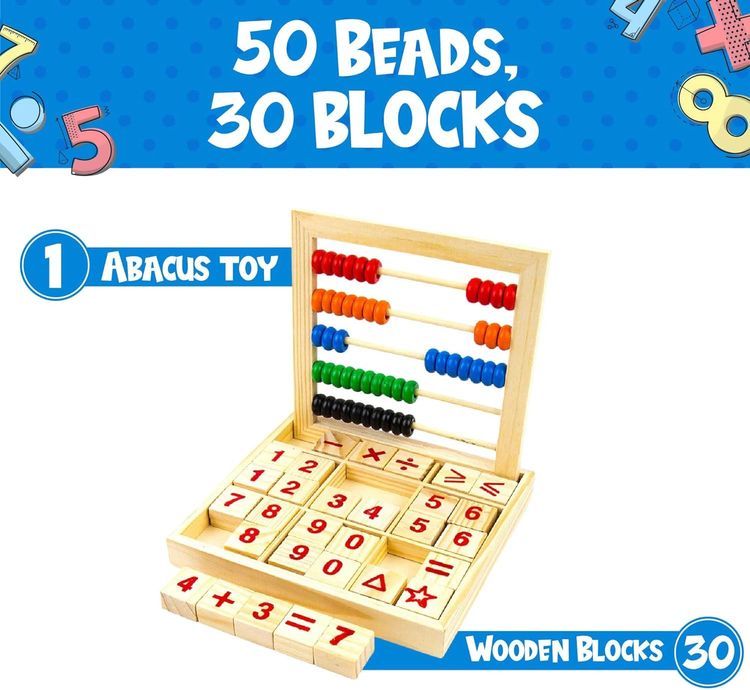 No. 7 - Toysery 2-in-1 Abacus Study Blocks - 5