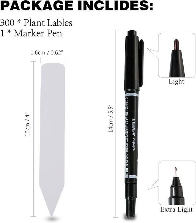 No. 7 - Plant Labels 300Pcs 4 Inch Plastic Name Tags - 2