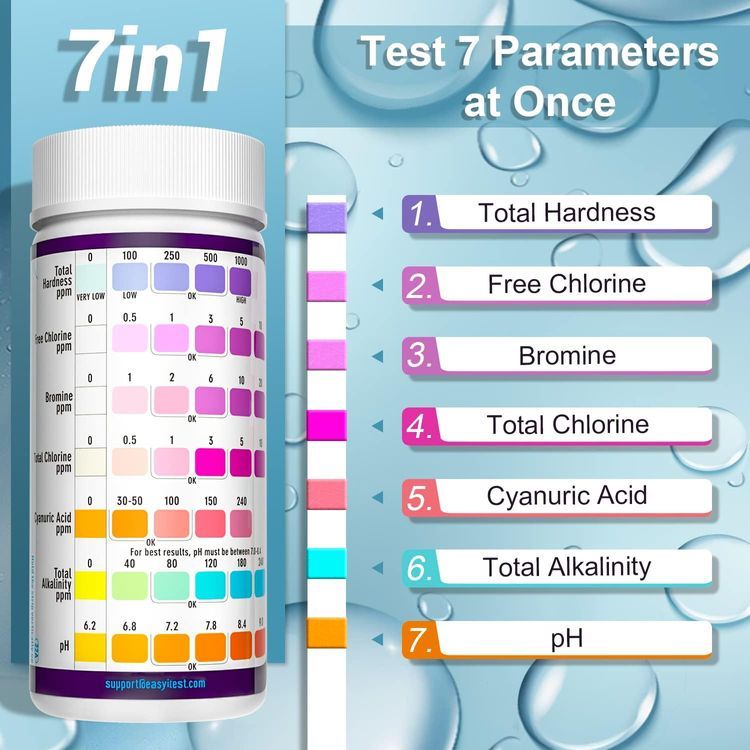 No. 4 - EASYTEST 7 in 1 Pool Test Strips - 3