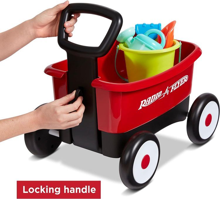 No. 3 - Radio Flyer My 1st Wagon with Beach and Garden Tools - 5
