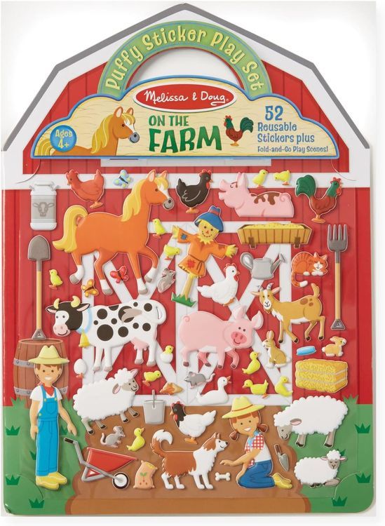 No. 7 - On the Farm Puffy Sticker Play Set - 1