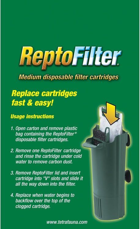 No. 4 - Tetra ReptoFilter Cartridges - Medium 3 pack - 3