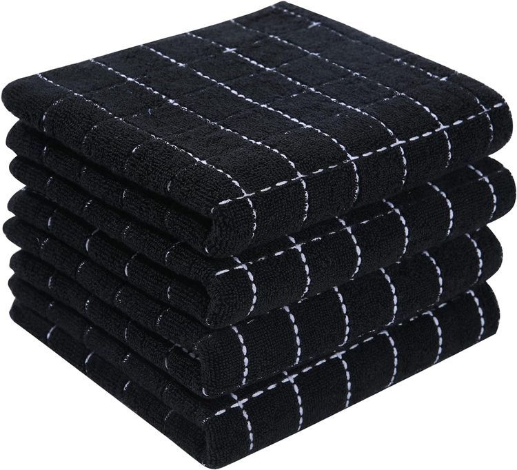 No. 8 - Homaxy 100% Cotton Terry Kitchen Towels - 1