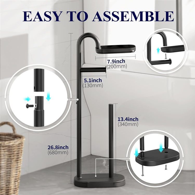 No. 10 - Kitsure Toilet Paper Holder Stand - 5